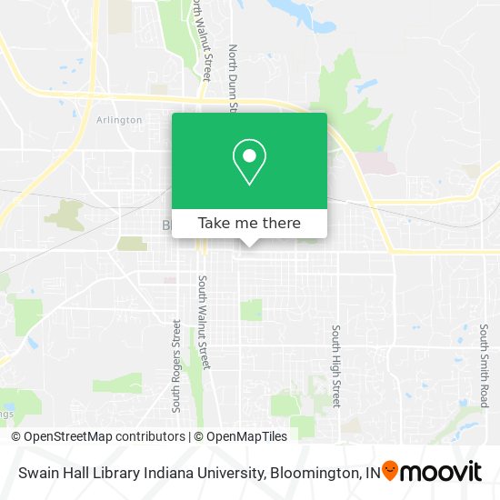 Swain Hall Library Indiana University map