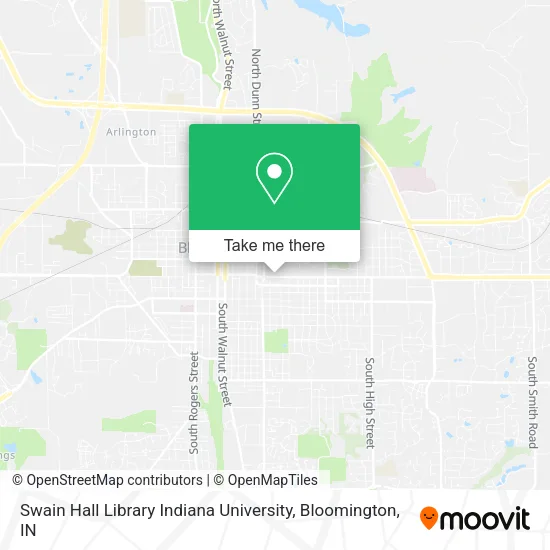 Mapa de Swain Hall Library Indiana University