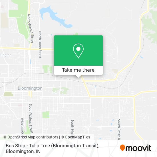Mapa de Bus Stop - Tulip Tree (Bloomington Transit)