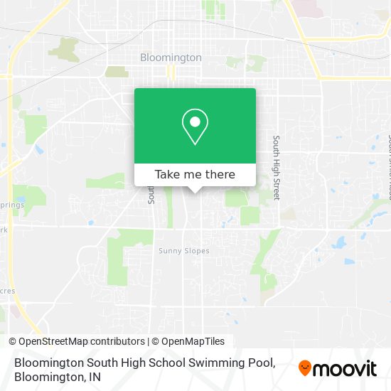Bloomington South High School Swimming Pool map
