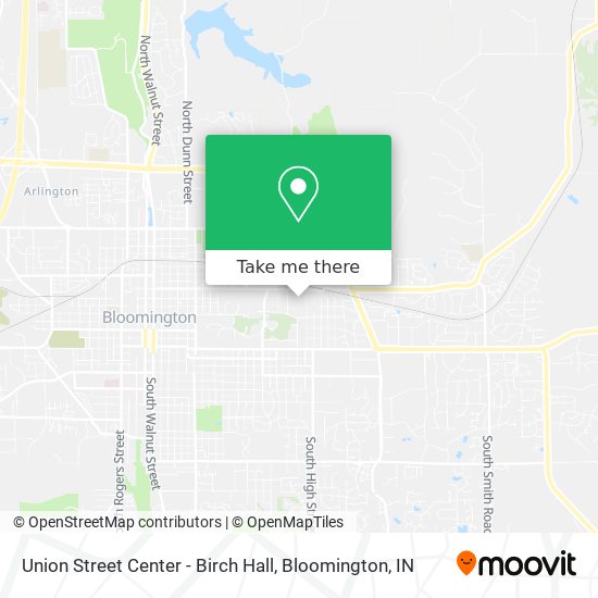 Mapa de Union Street Center - Birch Hall