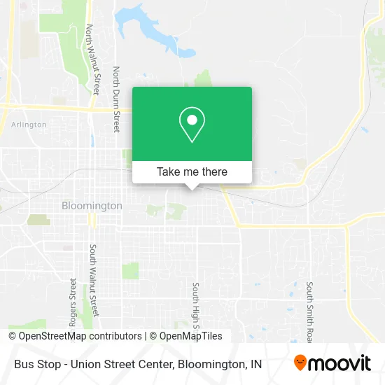 Bus Stop - Union Street Center map