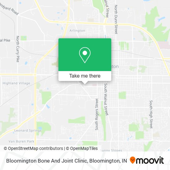 Bloomington Bone And Joint Clinic map