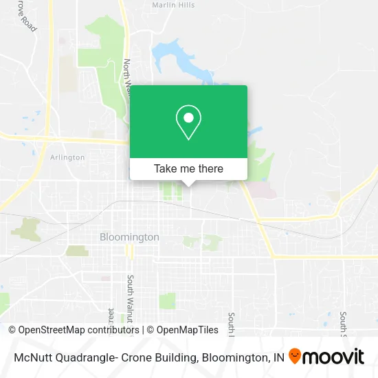 McNutt Quadrangle- Crone Building map