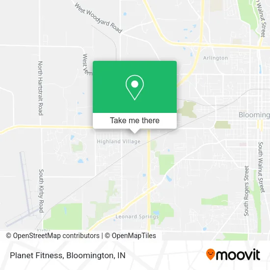 Planet Fitness map