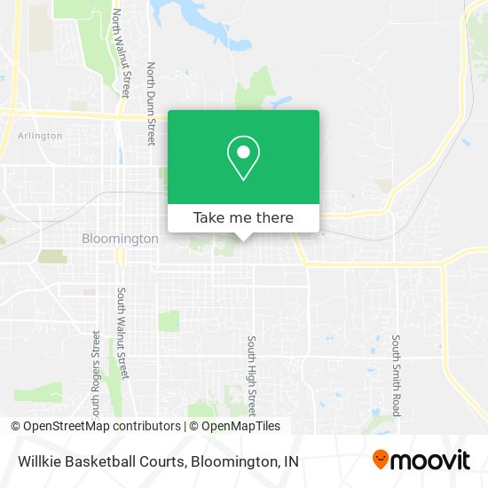 Willkie Basketball Courts map