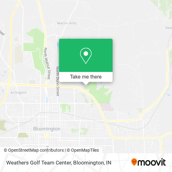 Weathers Golf Team Center map