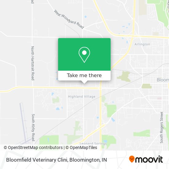 Bloomfield Veterinary Clini map