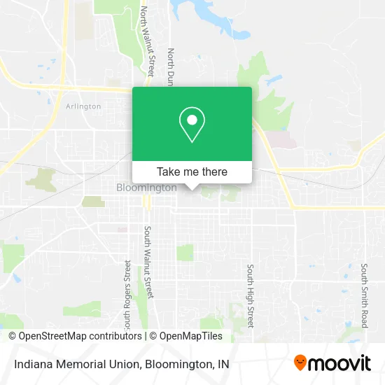 Indiana Memorial Union map