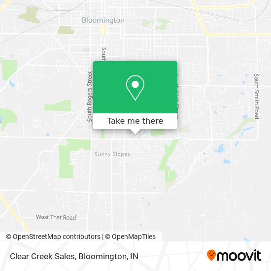 Mapa de Clear Creek Sales