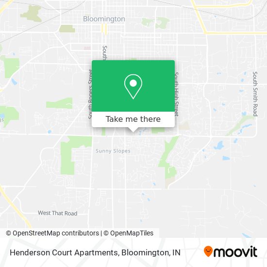 Mapa de Henderson Court Apartments