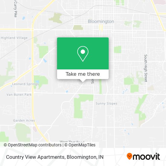 Country View Apartments map