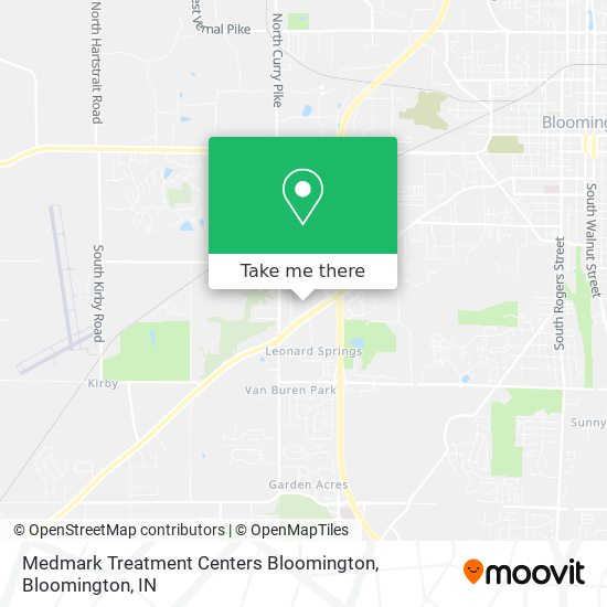 Mapa de Medmark Treatment Centers Bloomington