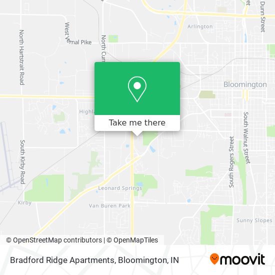 Mapa de Bradford Ridge Apartments