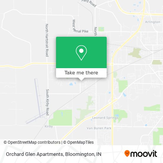 Orchard Glen Apartments map