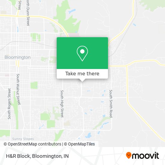 H&R Block map