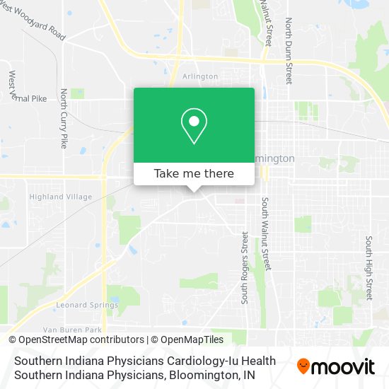 Southern Indiana Physicians Cardiology-Iu Health Southern Indiana Physicians map