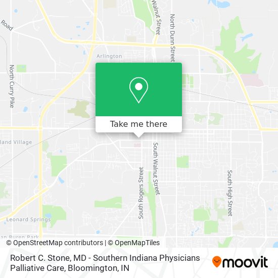 Robert C. Stone, MD - Southern Indiana Physicians Palliative Care map