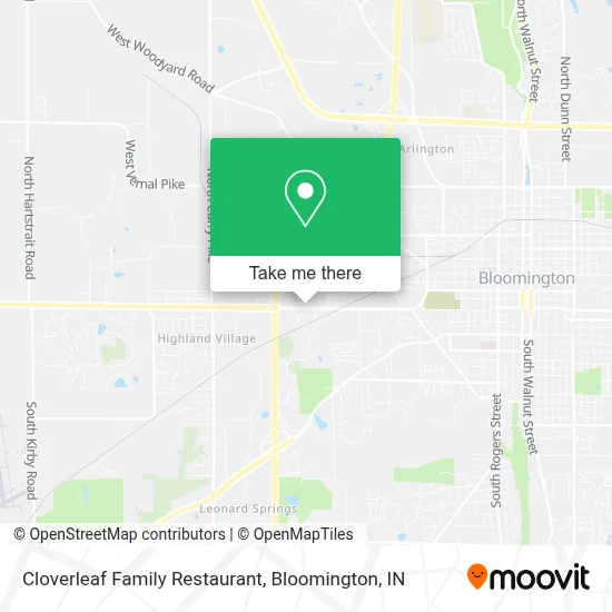Cloverleaf Family Restaurant map
