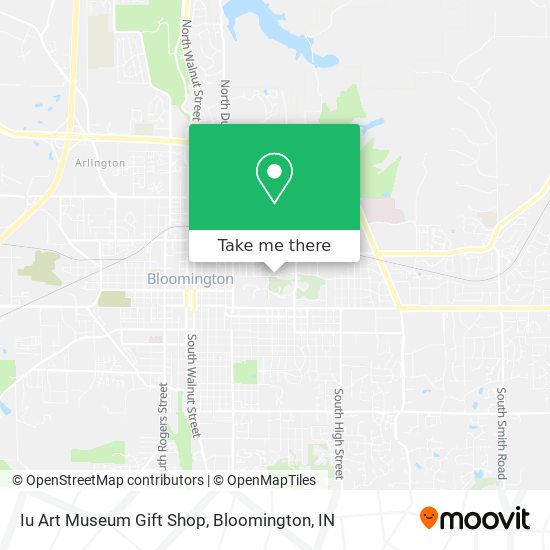 Mapa de Iu Art Museum Gift Shop