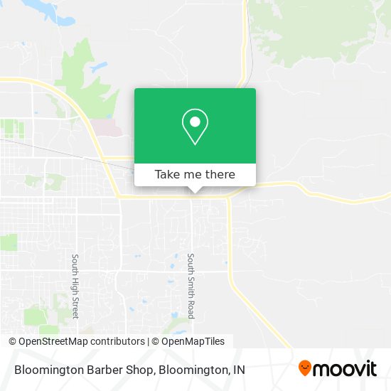 Mapa de Bloomington Barber Shop