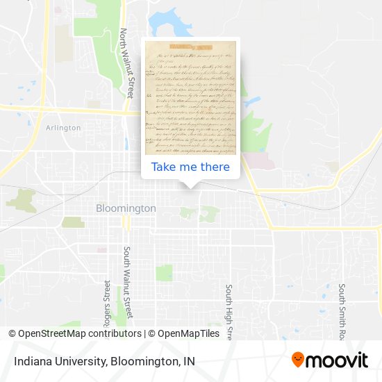 Mapa de Indiana University