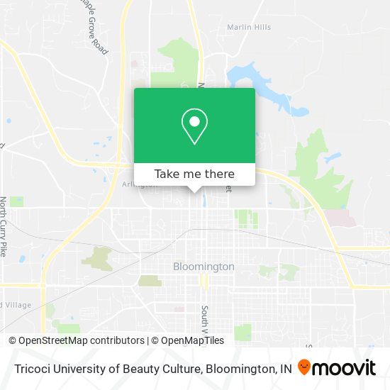 Tricoci University of Beauty Culture map