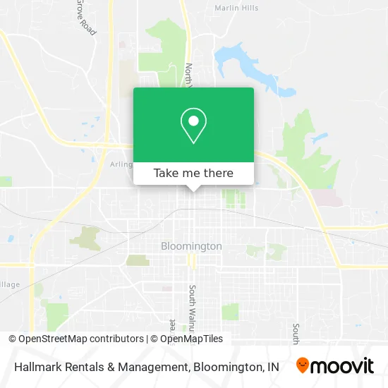 Hallmark Rentals & Management map