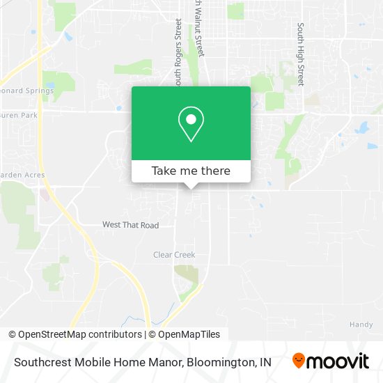 Southcrest Mobile Home Manor map