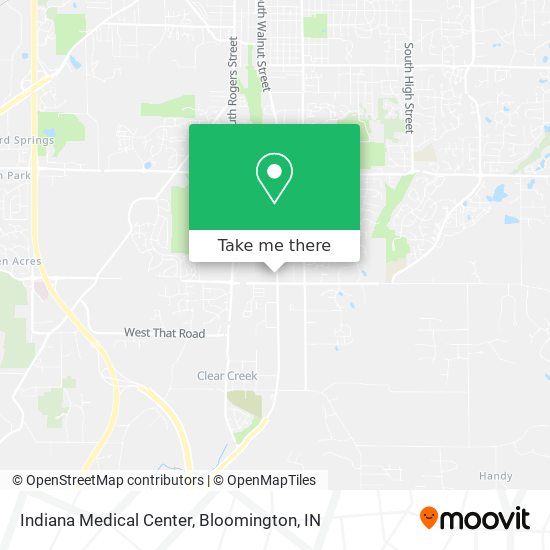 Indiana Medical Center map