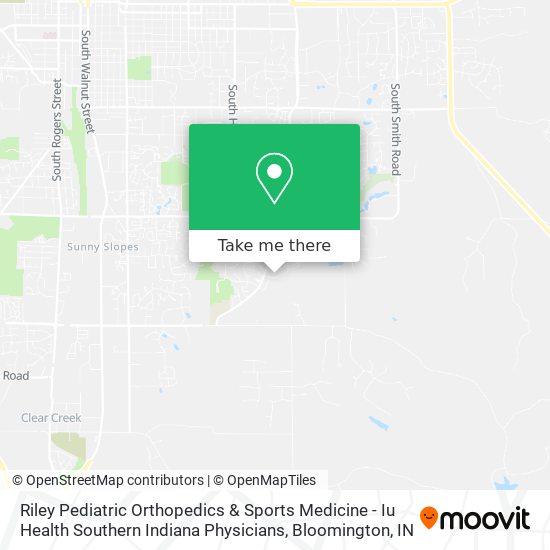 Riley Pediatric Orthopedics & Sports Medicine - Iu Health Southern Indiana Physicians map