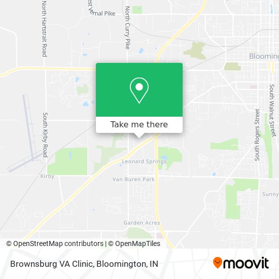 Brownsburg VA Clinic map