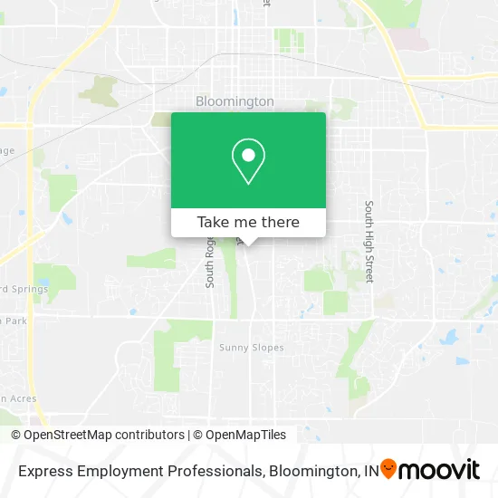 Express Employment Professionals map