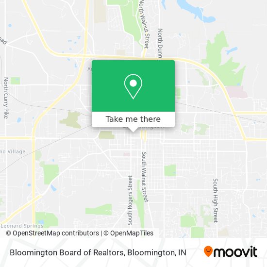 Bloomington Board of Realtors map