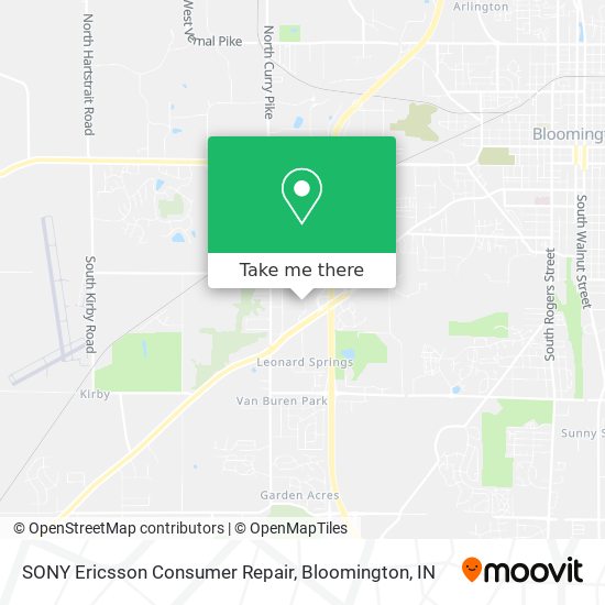 SONY Ericsson Consumer Repair map