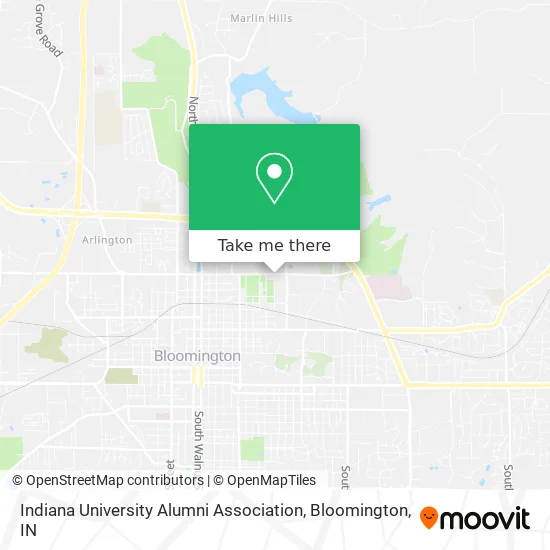 Indiana University Alumni Association map