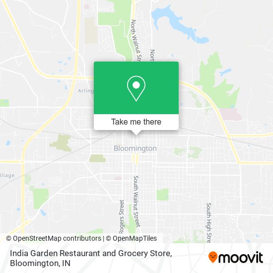 Mapa de India Garden Restaurant and Grocery Store