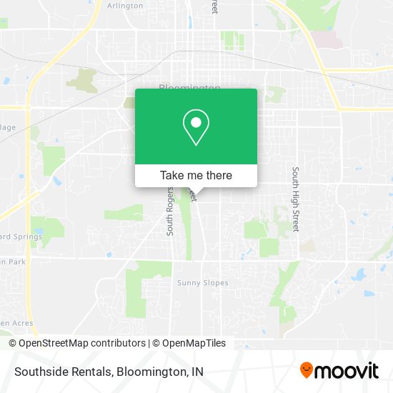 Southside Rentals map