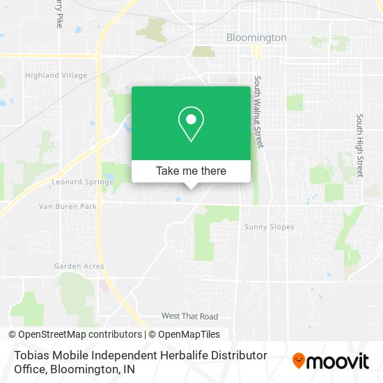 Mapa de Tobias Mobile Independent Herbalife Distributor Office