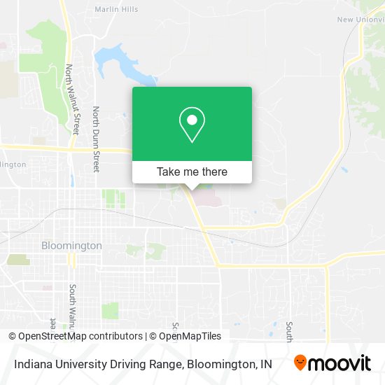 Indiana University Driving Range map