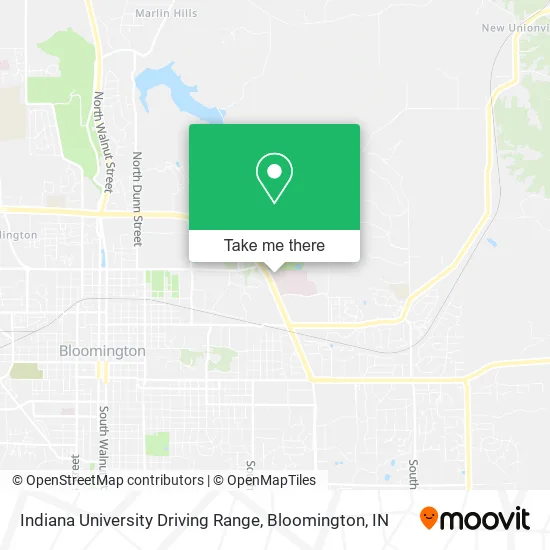 Indiana University Driving Range map