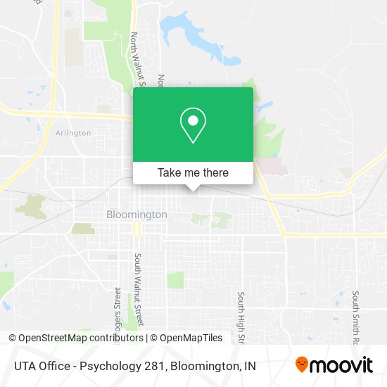 UTA Office - Psychology 281 map