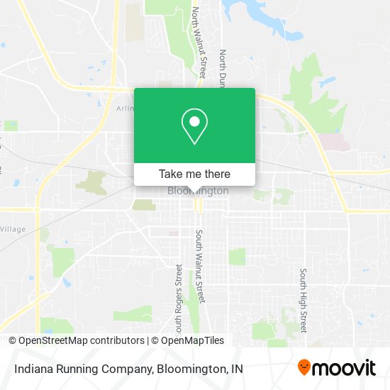 Indiana Running Company map