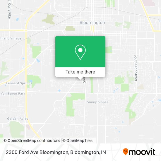 Mapa de 2300 Ford Ave Bloomington