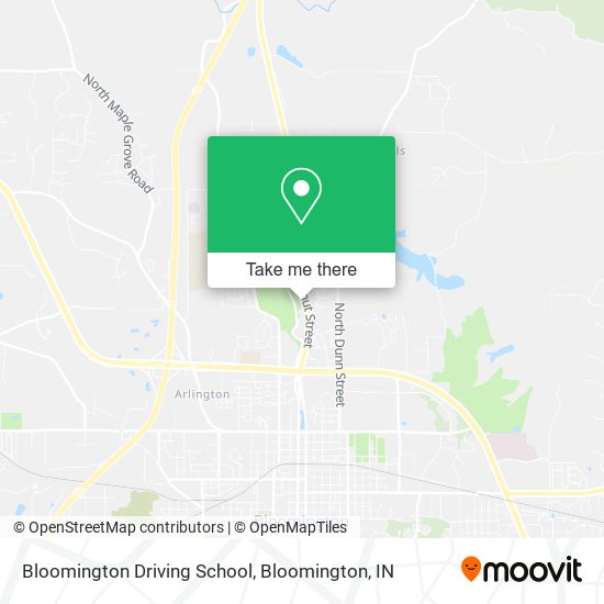 Bloomington Driving School map
