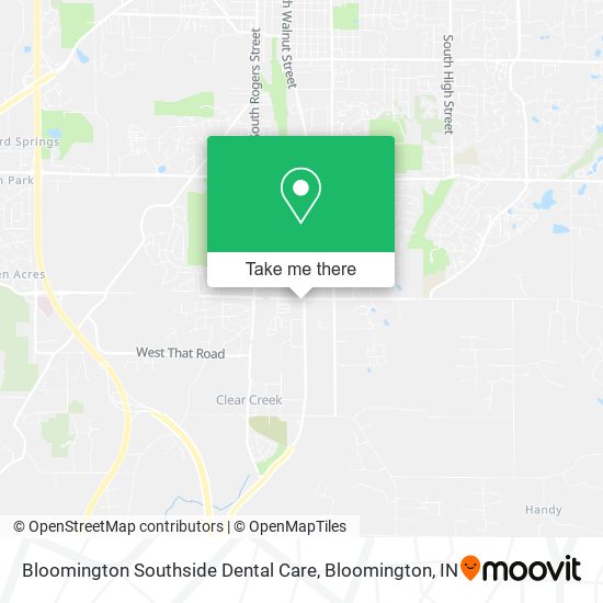 Bloomington Southside Dental Care map
