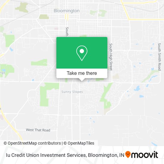 Iu Credit Union Investment Services map