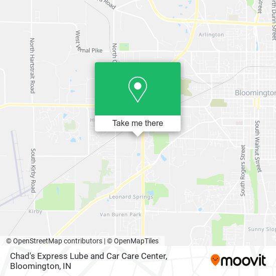 Chad's Express Lube and Car Care Center map