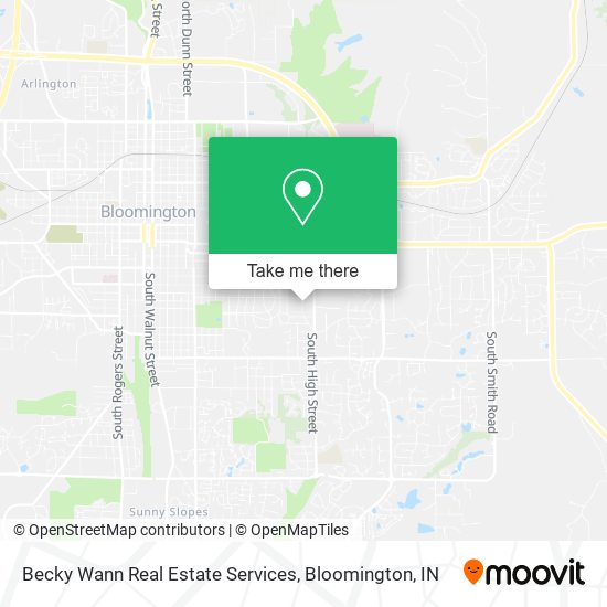 Becky Wann Real Estate Services map