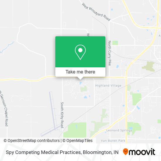 Spy Competing Medical Practices map